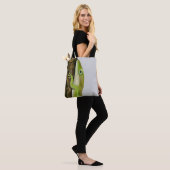 Tote Bag Lézard anole vert (Sur le modèle)