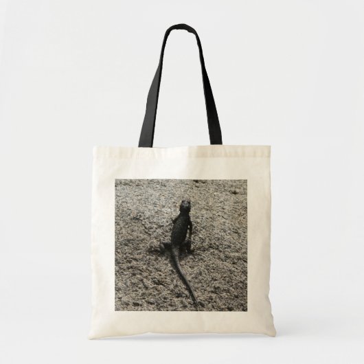 Tote Bag Lézard noir (Devant)