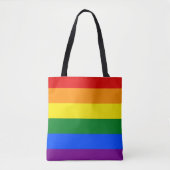 Tote Bag LGBT Rainbow Strip (Devant)