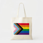 Tote Bag Lgbtq arc-en-ciel Diversité inclusive drapeau gay  (Devant)