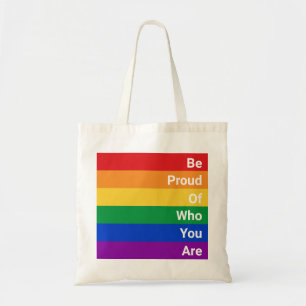 Tote Bag LGBTQ Arc-En-Ciel, Soyez Fier De Qui Vous Êtes