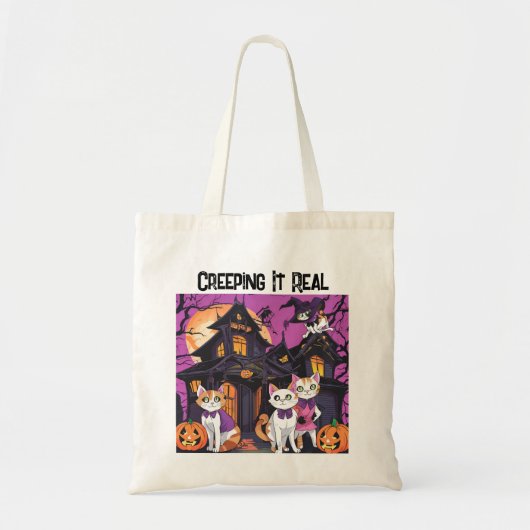 Tote Bag L'Halloween réel (Devant)