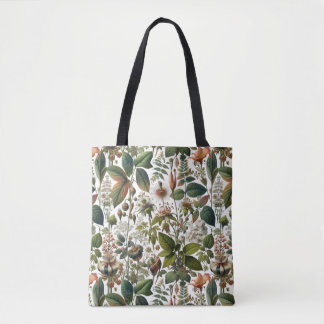 Tote Bag L'harmonie de la nature : Motif sans couture botan