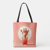 Tote Bag L'heureuse heure de Giraffe (Dos)