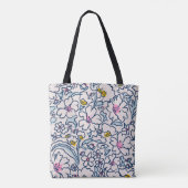 Tote Bag L'histoire d'une fleur en pleine floraison (Dos)