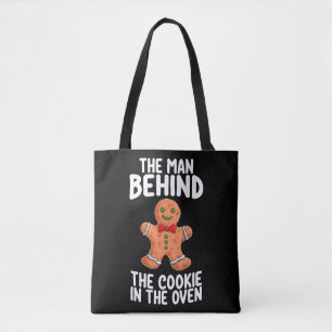 Tote Bag L'homme derrière le cookie dans le four Noël Pr