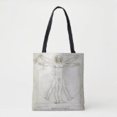 Tote Bag L'homme vitruvien de Léonard de Vinci (Devant)