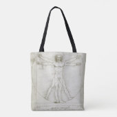 Tote Bag L'homme vitruvien de Léonard de Vinci (Dos)