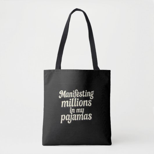 Tote Bag L'humeur milliardaire à Pyjama (Devant)