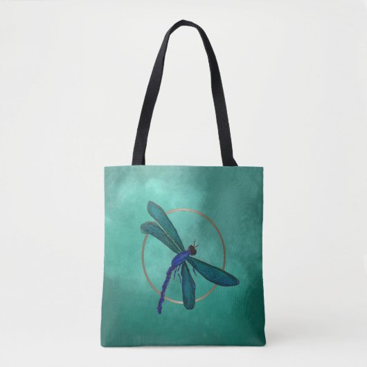 Tote Bag Libellule bleue (Devant)