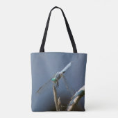 Tote Bag libellule bleue serène (Dos)