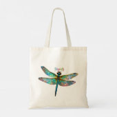 Tote Bag Libellule colorée en verre teinté (Dos)