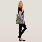 Tote Bag Libellule Darner aux Yeux Bleus sur Fleur (Sur le modèle)