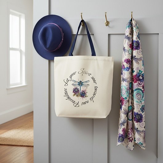 Tote Bag Libellule - esprit de nouvelles possibilités