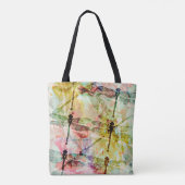 Tote Bag Libellules colorées (Dos)