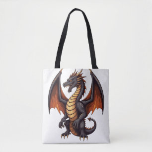 Tote Bag Libérer la bête - Mort Métal Dragon Mascotte Tee
