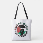 Tote Bag Libérez la Palestine mettre fin à l'apartheid a au (Dos)