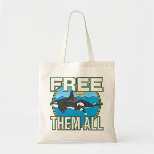 Tote Bag Libérez-les tous (les baleines) (Devant)