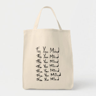 Tote Bag LIBÉREZ VOTRE ESPRIT ! Citation calligraphie motiv
