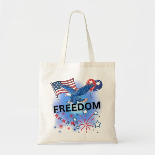 Tote Bag Liberté aux Etats-Unis (Devant)