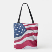 Tote Bag Liberté du drapeau américain (Dos)