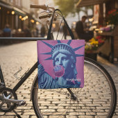 Tote Bag Liberté n'est pas libre Retro Pop Statue de la Lib