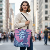 Tote Bag Liberté n'est pas libre Retro Pop Statue de la Lib