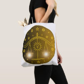 Tote Bag Libra Zodiac Emblem | Minimal Celestial Symbol (De près)