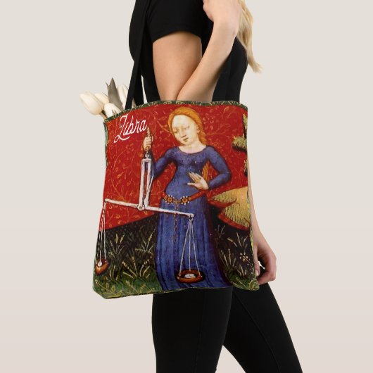 Tote Bag Libra Zodiac Signal Échelles Anniversaire (De près)