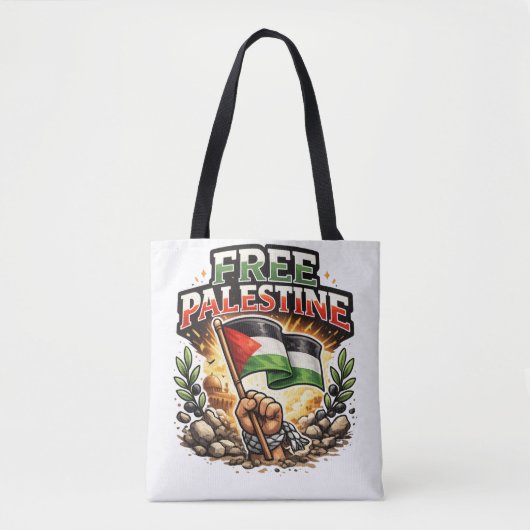 Tote Bag Libre la Palestine (Devant)