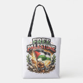 Tote Bag Libre la Palestine (Dos)