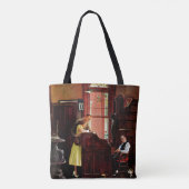 Tote Bag Licence de mariage par Norman Rockwell (Dos)