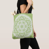Tote Bag Lichen Mandala (De près)