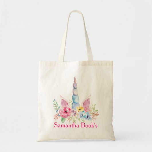 Tote Bag Licorne avec Poney (Devant)