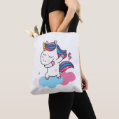 Tote Bag licorne dabbing (De près)