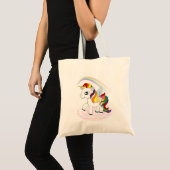 Tote Bag Licorne d'arc-en-ciel (Devant (produit))