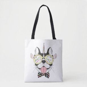 Tote Bag Licorne de bouledogue français