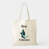 Tote Bag Licorne de mer narval drôle (Dos)