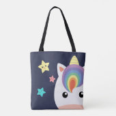 Tote Bag Licorne et étoiles (Dos)