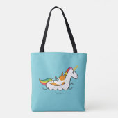 Tote Bag Licorne Floatie de corgi (Dos)