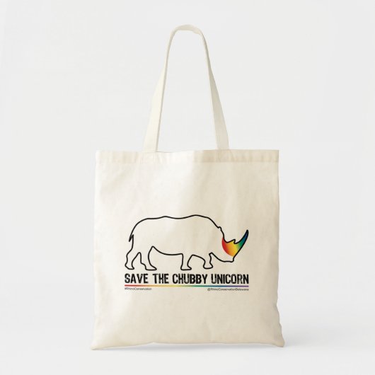 Tote Bag Licorne Fourre-tout d'arc-en-ciel (Devant)