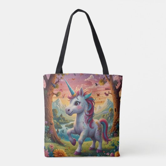 Tote Bag Licorne Gardienne Cosmique (Dos)