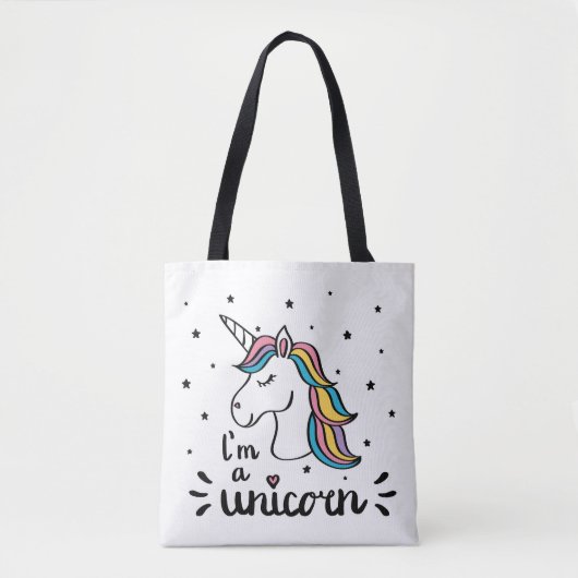Tote Bag Licorne | je suis une licorne (Devant)