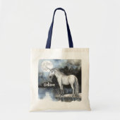 Tote Bag Licorne Pleine Lune Croire (Devant)