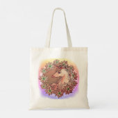 Tote Bag Licorne Poinsettia (Dos)