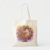 Tote Bag Licorne Poinsettia (Devant)