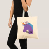 Tote Bag Licorne pourpre Fourre-tout (Devant (produit))
