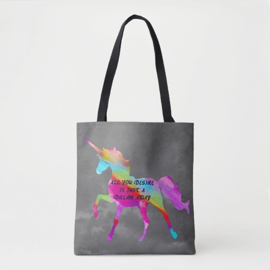 Tote Bag Licorne Rêveuse (Devant)