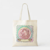Tote Bag Licorne Rose Dame (Dos)
