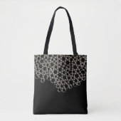 Tote Bag Liens de chaîne noire (Devant)